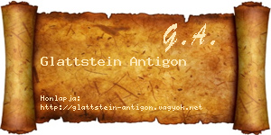 Glattstein Antigon névjegykártya